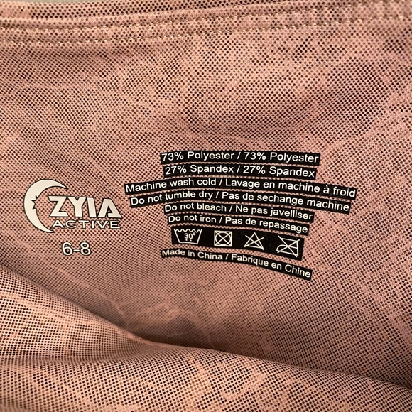 Pink Digital Granite Pocket Light n Tight Hi-rise 7/8 24" size: 6-8 - Picture 3 of 4